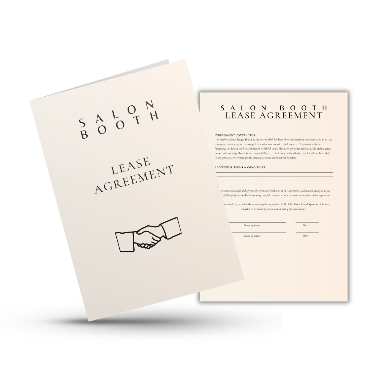 Salon Booth Lease Agreement – Beauty Therma