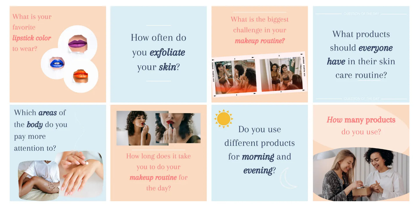 300 Beauty & Skincare Instagram Templates