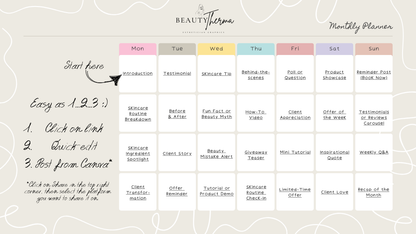 30-Day Social Media Calendar for Beauty Professionals (With Templates)