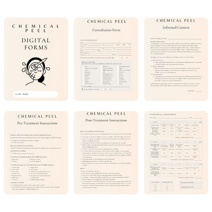 Chemical Peel Digital Forms Bundle