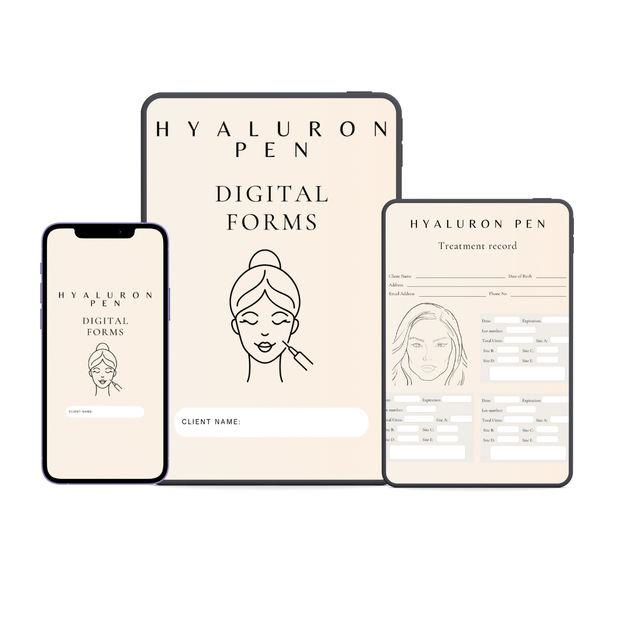 Hyaluron Pen Digital Forms Bundle