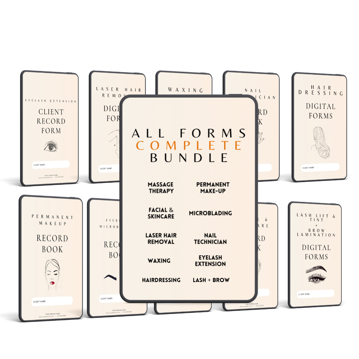 Hairdressing Digital Forms Bundle – Beauty Therma