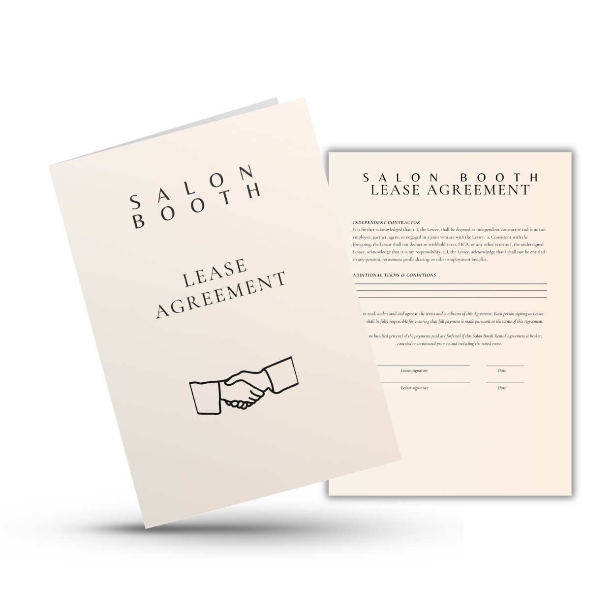 Salon Booth Lease Agreement