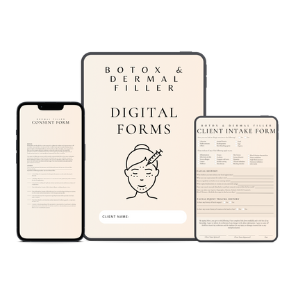 Botox & Dermal Filler Digital Forms Bundle