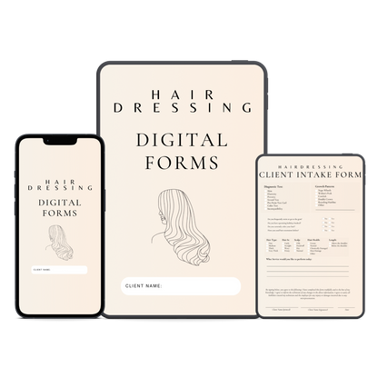 Hairdressing Digital Forms Bundle