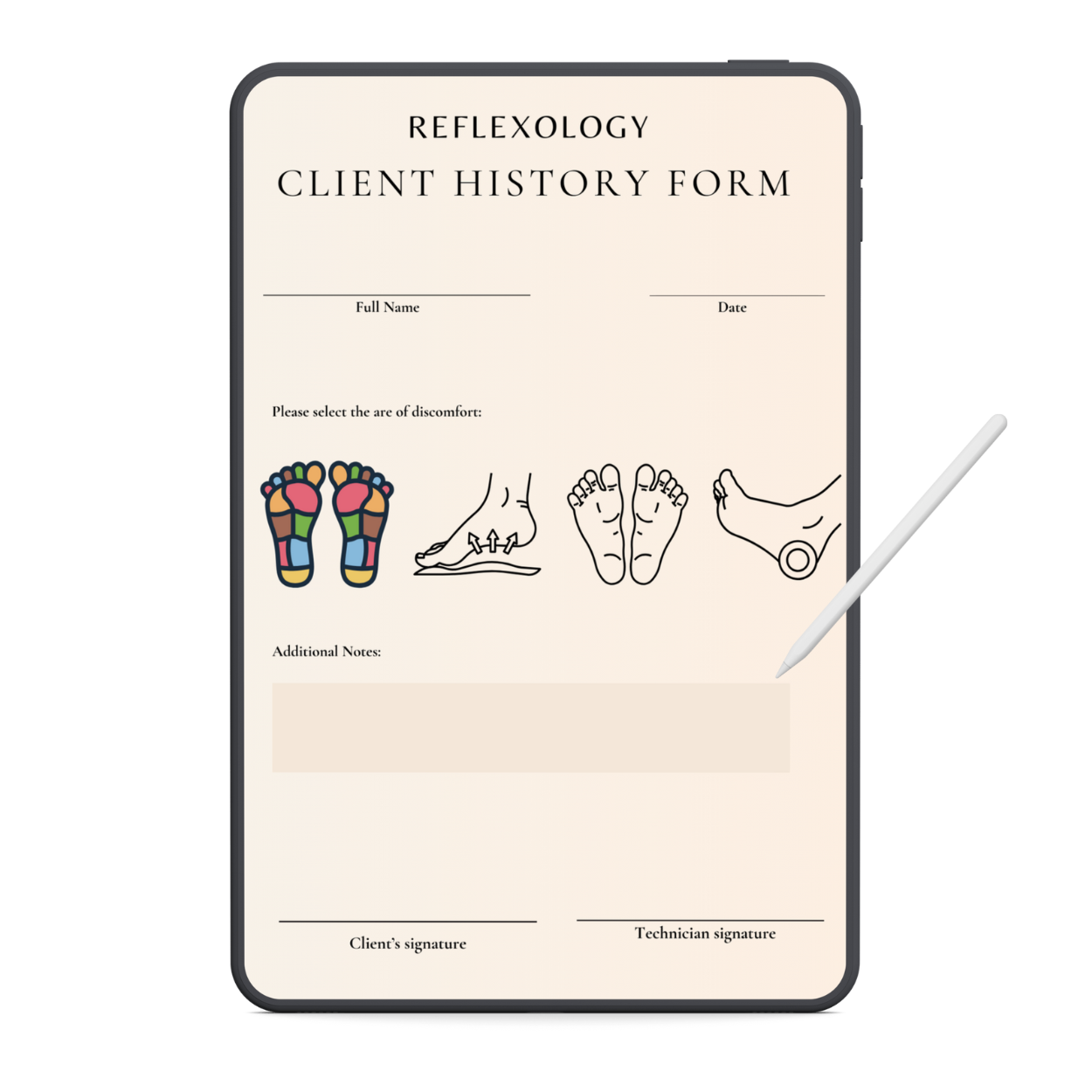 Reflexology Digital Forms Bundle