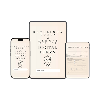 Botulinum Toxin & Dermal Filler Digital Forms Bundle