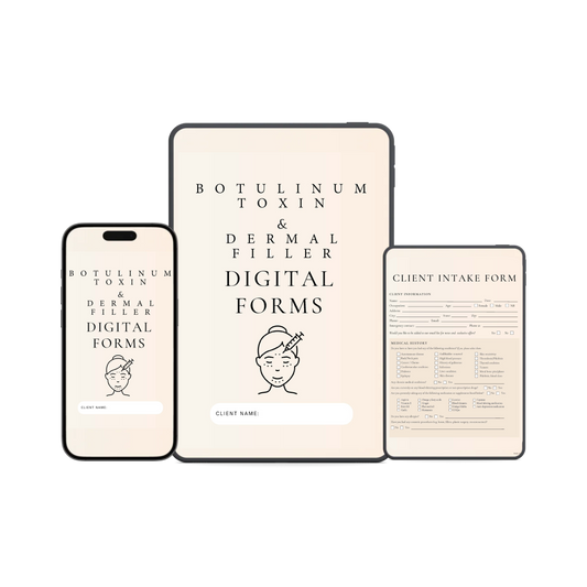 Botulinum Toxin & Dermal Filler Digital Forms Bundle