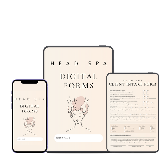 Head Spa Digital Forms Bundle