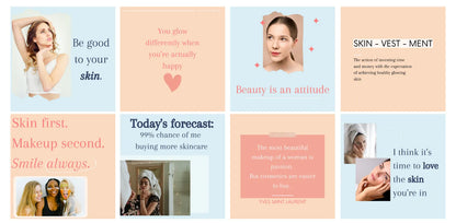 300 Beauty & Skincare Instagram Templates