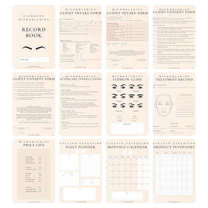 Microblading Digital Forms Bundle