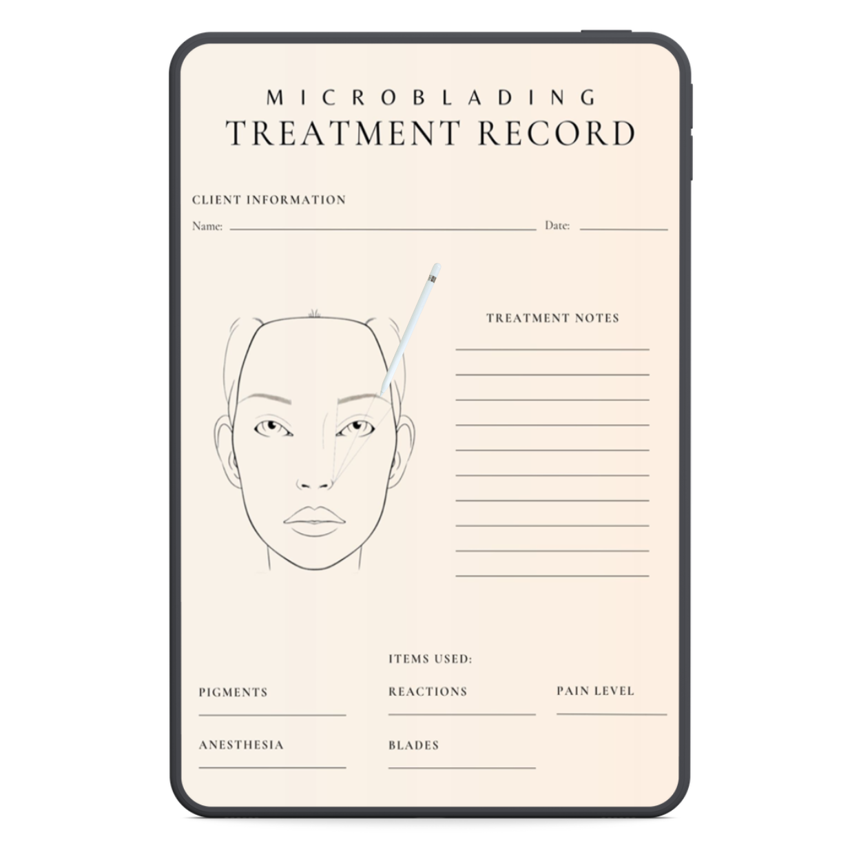 Microblading Digital Forms Bundle