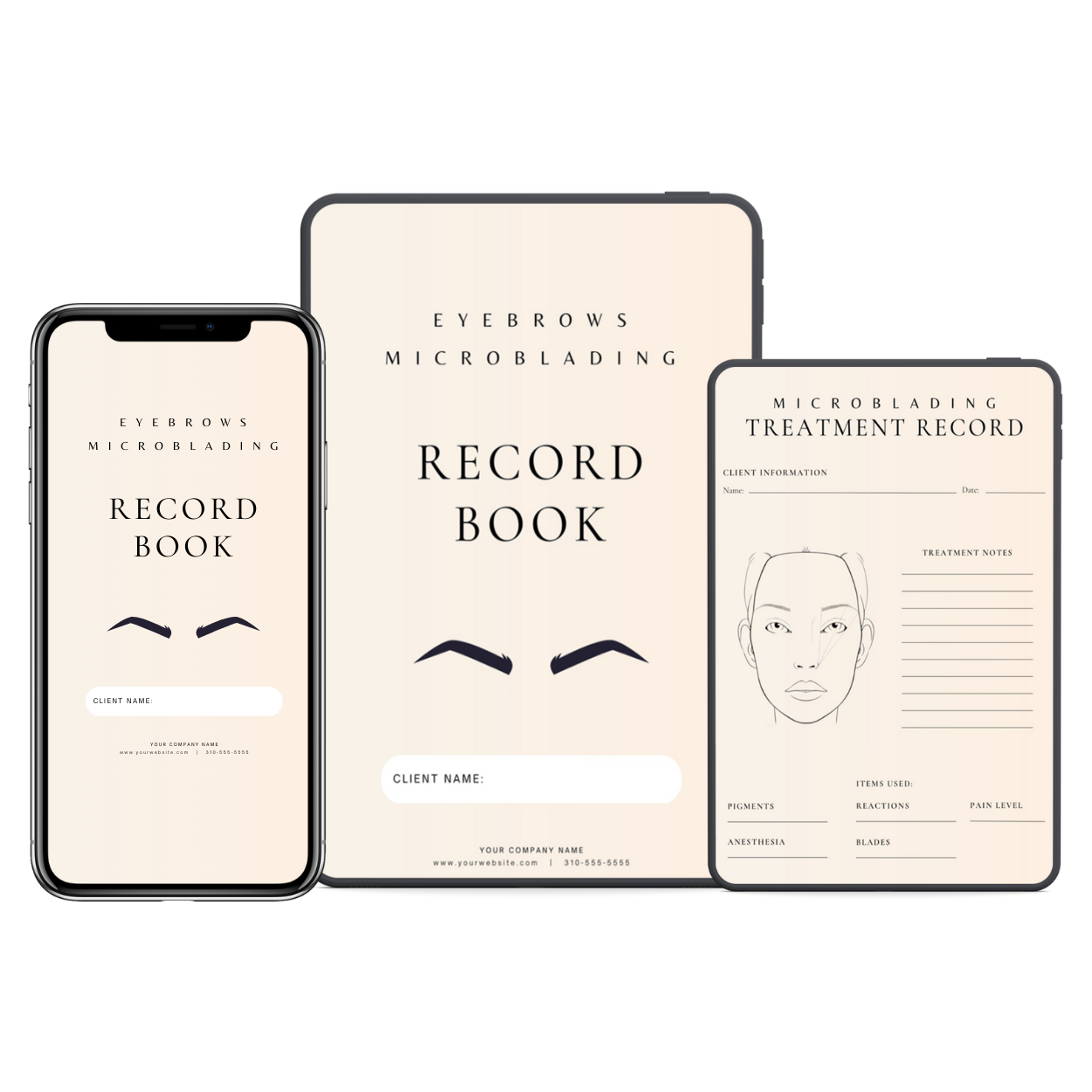 Microblading Digital Forms Bundle