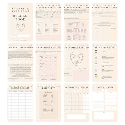 Facial & Skincare Digital Forms Bundle